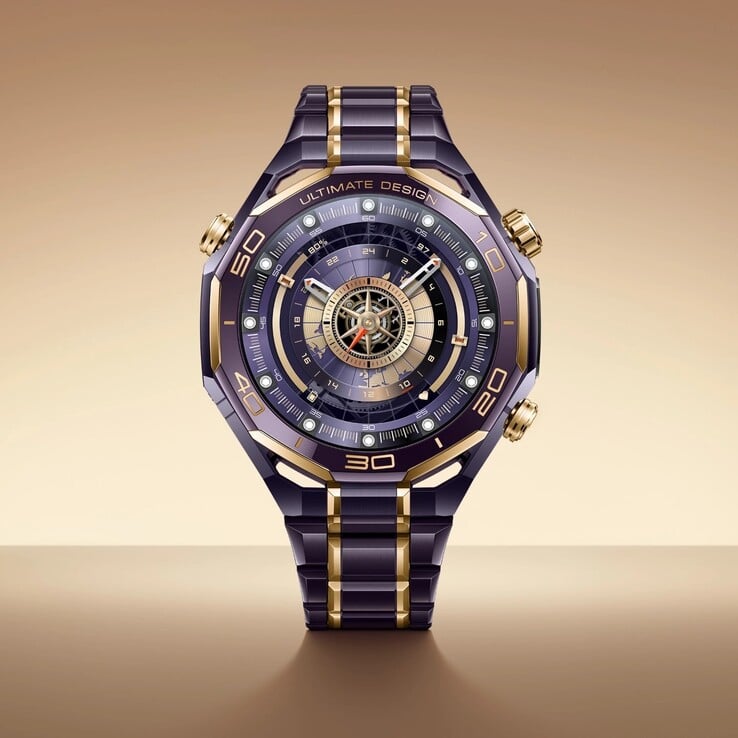 La smartwatch Huawei Watch Ultimate Design Royal Gold Edition. (Source de l'image : Huawei)