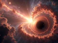 On pense que les trous noirs primordiaux se sont formés peu après le Big Bang, il y a près de 13,8 milliards d&#039;années. Photo : représentation d&#039;un trou noir par un artiste. (Source de l&#039;image : CharlVera - Pixabay)