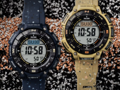 Les montres Casio PRO TREK PRG-340SC sont dotées d'un triple capteur. (Source de l'image : Casio)