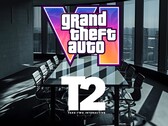 Salle de réunion avec les logos de GTA 6 et de Take-Two Interactive