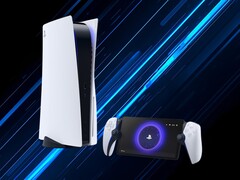 Le PS Portal montré à côté d'une console PS5 (Image source : PlayStation Blog with edits)