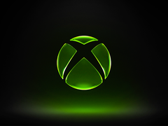 Le logo Xbox sur un fond sombre
