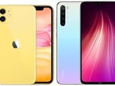 L'iPhone 11 et le Redmi Note 8 Pro ont été expédiés par millions. (Source de l'image : Apple/Xiaomi - édité)