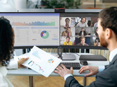 Le Philips 49B2U6903CH équivaut à une paire de moniteurs 27 pouces et 16:9 placés l'un à côté de l'autre. (Source de l'image : Philips)