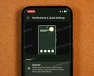 Android la version 17 devrait séparer les notifications et les réglages rapides. (Source de l'image : Gavin Phillips / Mystic Leaks, édité)
