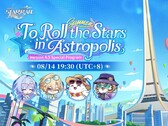 Illustration promotionnelle officielle de Honkai: Star Rail version 4.5, « To Roll the Stars in Astropolis ».