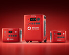 Le Jackery HomePower 2000 Plus v2 Édition Croix-Rouge, le Jackery HomePower 3600 Plus Édition Croix-Rouge et le Jackery HomePower 1000 Plus v2 Édition Croix-Rouge (de gauche à droite)