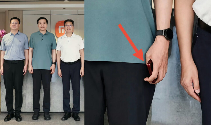 Lei Jun tenant ce que l’on pense être le Xiaomi 18 Fold