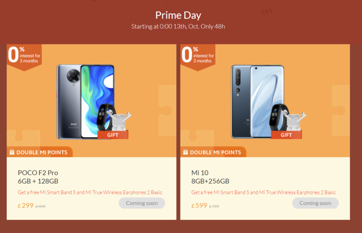 Les Poco F2 Pro et Mi 10 sont en vente cette semaine. (Source de l'image : Xiaomi)