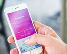 Smartphone sur lequel est installée l'application Instagram