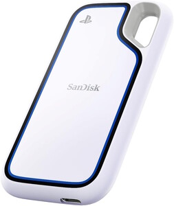 Le disque SSD externe arbore le logo officiel de la PlayStation (Source : SanDisk)