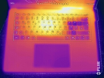 Test de résistance aux températures de surface (en haut)