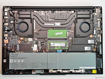 L'unité de refroidissement du ThinkPad P16v Gen 3 peut supporter 80 Watts. (source de l'image : Notebookcheck)
