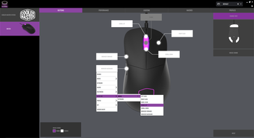 Remappage du profil 2. Il est possible de passer d'un profil à l'autre en appuyant sur la molette centrale