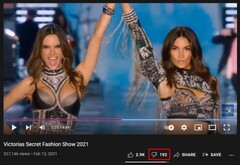 Le nombre d'aversions est toujours disponible aujourd'hui, la mise à jour étant déployée progressivement (Source : YouTube)