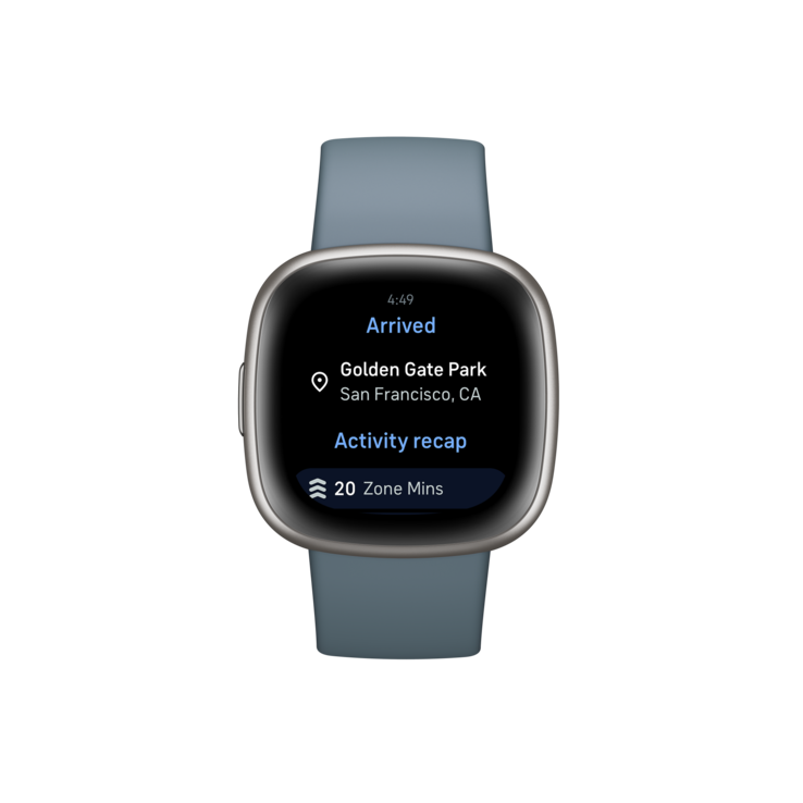 Google Maps arrivera prochainement sur les smartwatches Fitbit Sense 2 et Versa 4. (Image source : Fitbit)