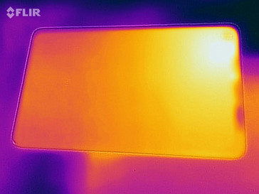 Xiaomi Mi Pad 4 - Relevé thermique à l'arrière en cas de sollicitations.