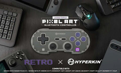 La manette sans fil Hyperkin Pixel Art est une version moderne de la manette SNES. (Source de l'image : Hyperkin)
