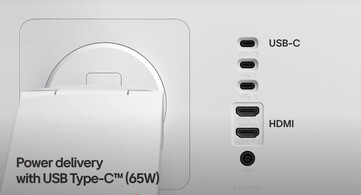 Le LG Smart Monitor Swing est doté de plusieurs ports Type-C et HDMI. (Source de l'image : LG)