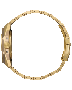 Citizen NB6085-57W vue de côté montrant la couronne et le bracelet.