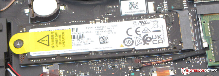 Un SSD PCIe-4 sert de lecteur système.