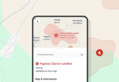 Un incendie dans la région de Paphos, à Chypre, a été provoqué par la réfraction de la lumière à travers du verre brisé, selon Google. (Source de l'image : blog de Google)