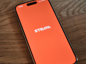 Image du logo Strava sur un iPhone.