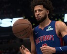 DLSS 5 avec le rendu neuronal activé dans NBA 2K27.