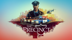 Illustration officielle de The Precinct, avec l'officier Nick Cordell Jr. et les thèmes visuels principaux (Source de l'image : Fallen Tree Games via Games Press)