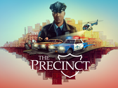 Illustration officielle de The Precinct, avec l'officier Nick Cordell Jr. et les thèmes visuels principaux (Source de l'image : Fallen Tree Games via Games Press)