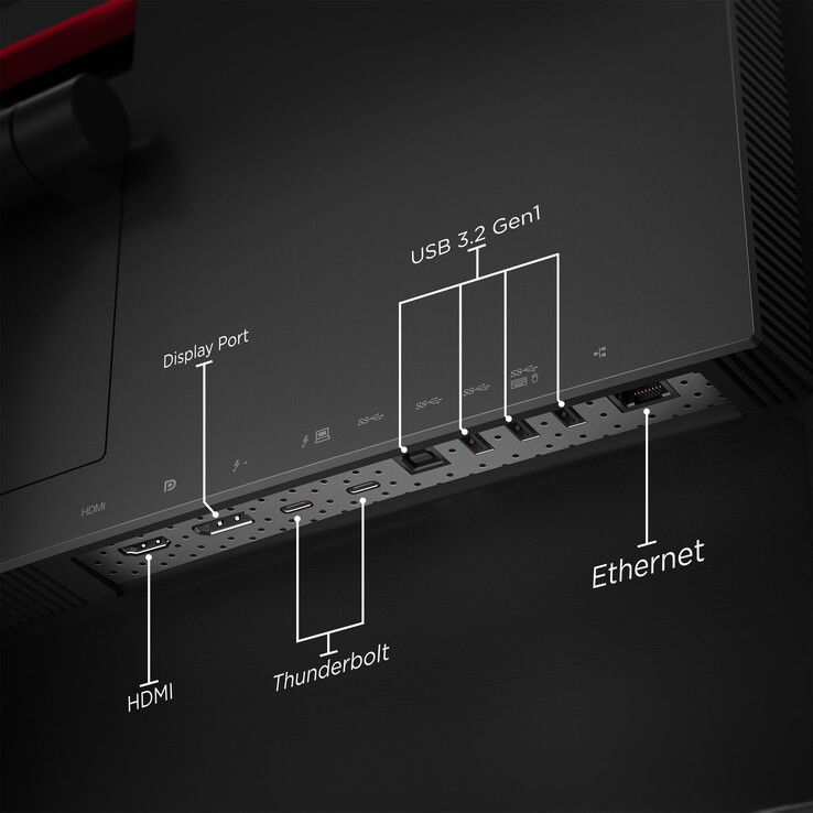 Le ThinkVision P40w est équipé d'un eKVM et d'un hub de connexion. (Source de l'image : Lenovo)