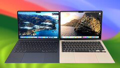 Le modèle 15 pouces est semblable au modèle 13 pouces, mais plus grand. Il est livré avec macOS Sonoma. (Source de l'image : Notebookcheck/Apple - édité)