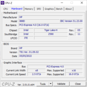 Carte mère CPU-Z