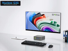 La NucBox G3S est vendue à partir de 139,99 $. Photo : une photo promotionnelle du mini PC. (Source de l'image : GMK - édité)