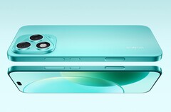 Le Honor 400 Lite a un design assez voyant avec un appareil photo triangulaire (Image source : Honor)