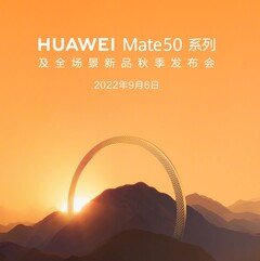 La série Huawei Mate 50 arrive le 6 septembre. (Source : Huawei)
