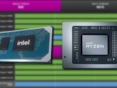 L'Intel Core i7-11800H et l'AMD Ryzen 7 5800H offrent des performances similaires dans CPU-Z. (Image source : Intel/AMD/CPU-Z Validator - édité)