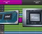 L'Intel Core i7-11800H et l'AMD Ryzen 7 5800H offrent des performances similaires dans CPU-Z. (Image source : Intel/AMD/CPU-Z Validator - édité)