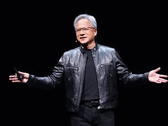 Jensen Huang, PDG de Nvidia, prononce un discours (Source : CNA)