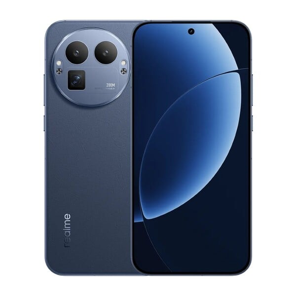 Le coloris Urban Blue du Realme GT 8 Pro présente une apparence semblable à celle du cuir. (Source de l'image : Realme)