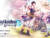 Illustration principale du jeu « Suikoden Star Leap » de Konami.