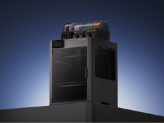 Imprimante 3D H2D de Bambu Lab avec AMS 2 Pro et AMS HT sur le dessus (Source de l'image : Bambu Lab)