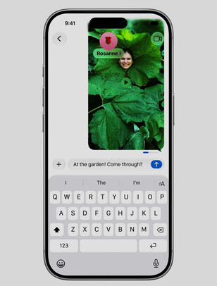 Une barre de chargement dans l'application Messages indique la fin du téléchargement d'un fichier.
