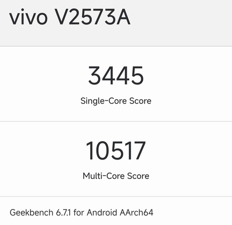 Le résultat au Geekbench de l'iQOO Neo 10 Extreme Edition
