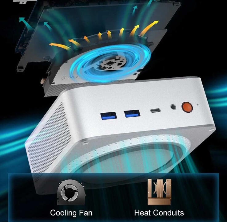 Le mini PC équipé d'un Core i9 est activement refroidi (Source de l'image : Ninkear)