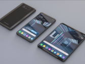 Rendu d'un téléphone LG enroulable. (Source : LetsGoDigital)