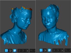 modèle 3D d'un être humain scanné