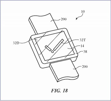 Affichage en deux étapes. (Source de l'image : USPTO/Apple)