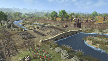 Une image illustrant un siège dans « A Total War Saga : Thrones of Britannia ».
