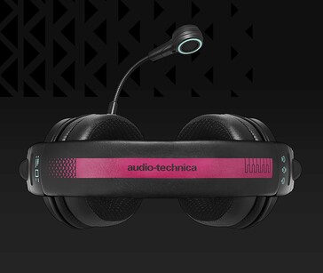 Le bandeau du casque Audio-Technica Hatsune Miku ATH-M50xSTS-USB MIKU intègre des éléments de design des accessoires pour cheveux de Miku. (Source de l'image : Audio-Technica)